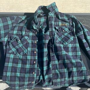 Full Send Green/Black Medium Flannel